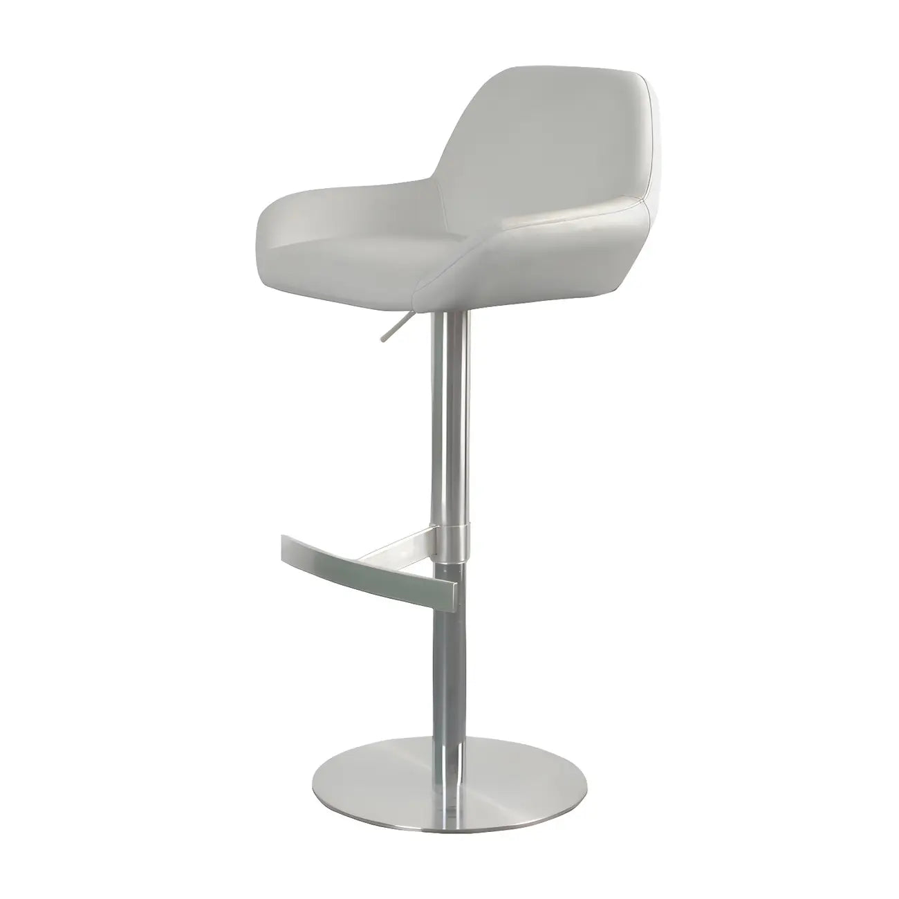 Glossy Metal Bucket Swivel Adjustable Bar Stools