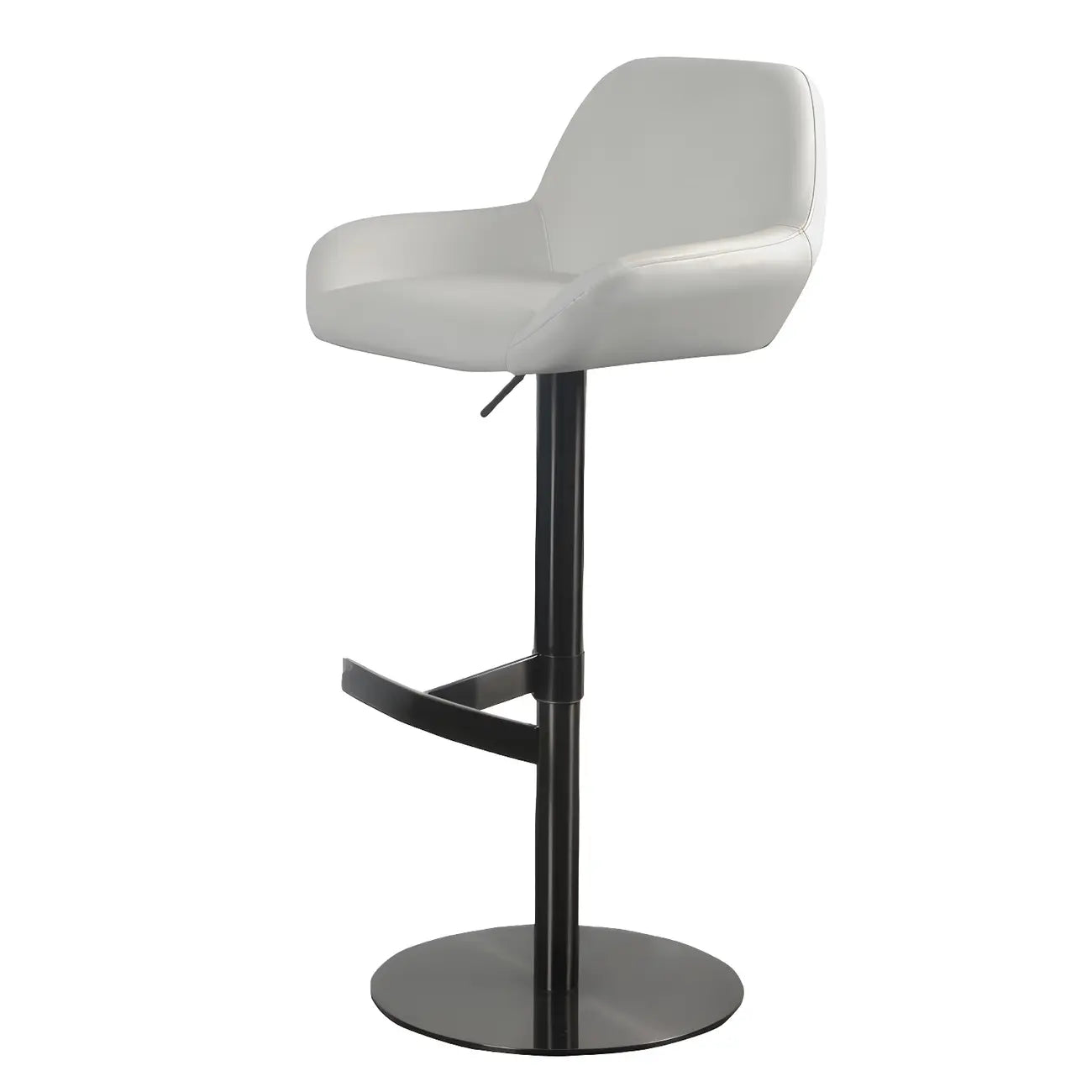 Glossy Metal Bucket Swivel Adjustable Bar Stools