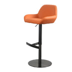 Glossy Metal Bucket Swivel Adjustable Bar Stools