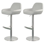 Glossy Metal Bucket Swivel Adjustable Bar Stools