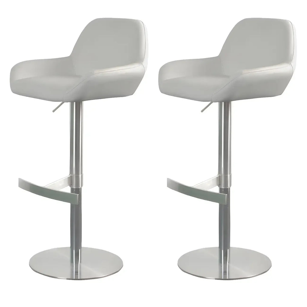 Glossy Metal Bucket Swivel Adjustable Bar Stools