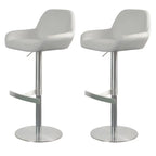 Glossy Metal Bucket Swivel Adjustable Bar Stools