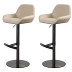 Glossy Metal Bucket Swivel Adjustable Bar Stools