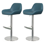 Glossy Metal Bucket Swivel Adjustable Bar Stools