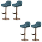Glossy Metal Bucket Swivel Adjustable Bar Stools