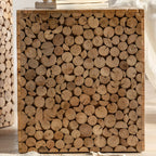 Rustic Solid Wood Square End Table For Living Room