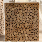 Rustic Solid Wood Square End Table For Living Room