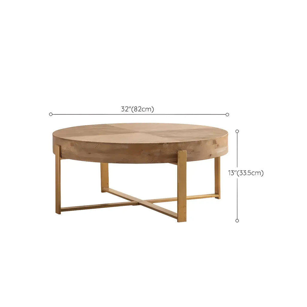 Rustic Square Distressed Wood Side Table with Open Storage
