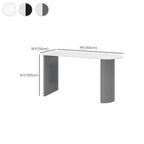 Modern White Free Form Wood Ribbed Metal Bar Tables