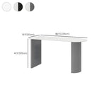 Modern White Free Form Wood Ribbed Metal Bar Tables