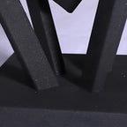 Black Metal Bracket Pyramid Solar Outdoor Post Lights