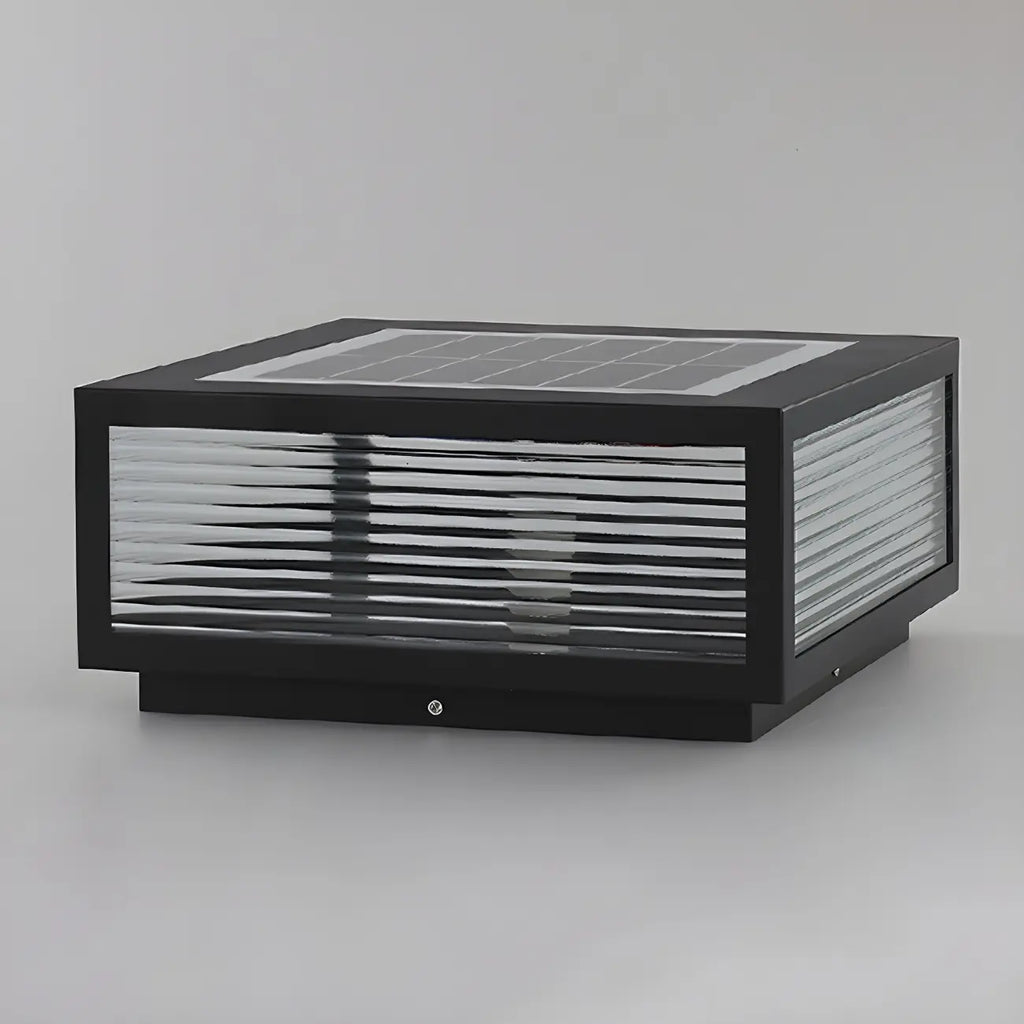 Color-Changing Rectangle Solar Outdoor Post Lights