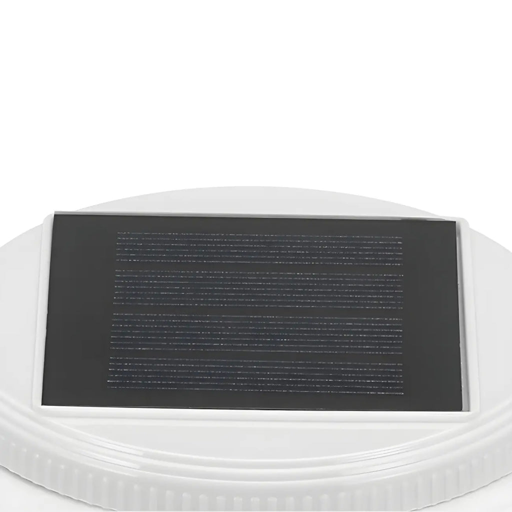 Decorative Hollowed White Ceramic Solar Outdoor Post Lights