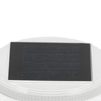 Decorative Hollowed White Ceramic Solar Outdoor Post Lights