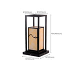 Black Metal Glass Geometric Post Cap Light