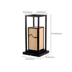 Black Metal Glass Geometric Post Cap Light