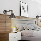 Cone Industrial Vanity Light for Bathroom Wall