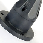 Black Metal Diamond-Design Post Cap Light