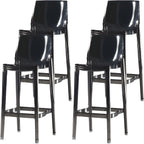 Modern Acrylic Transparent Chic Rectangle Durable Bar Stool