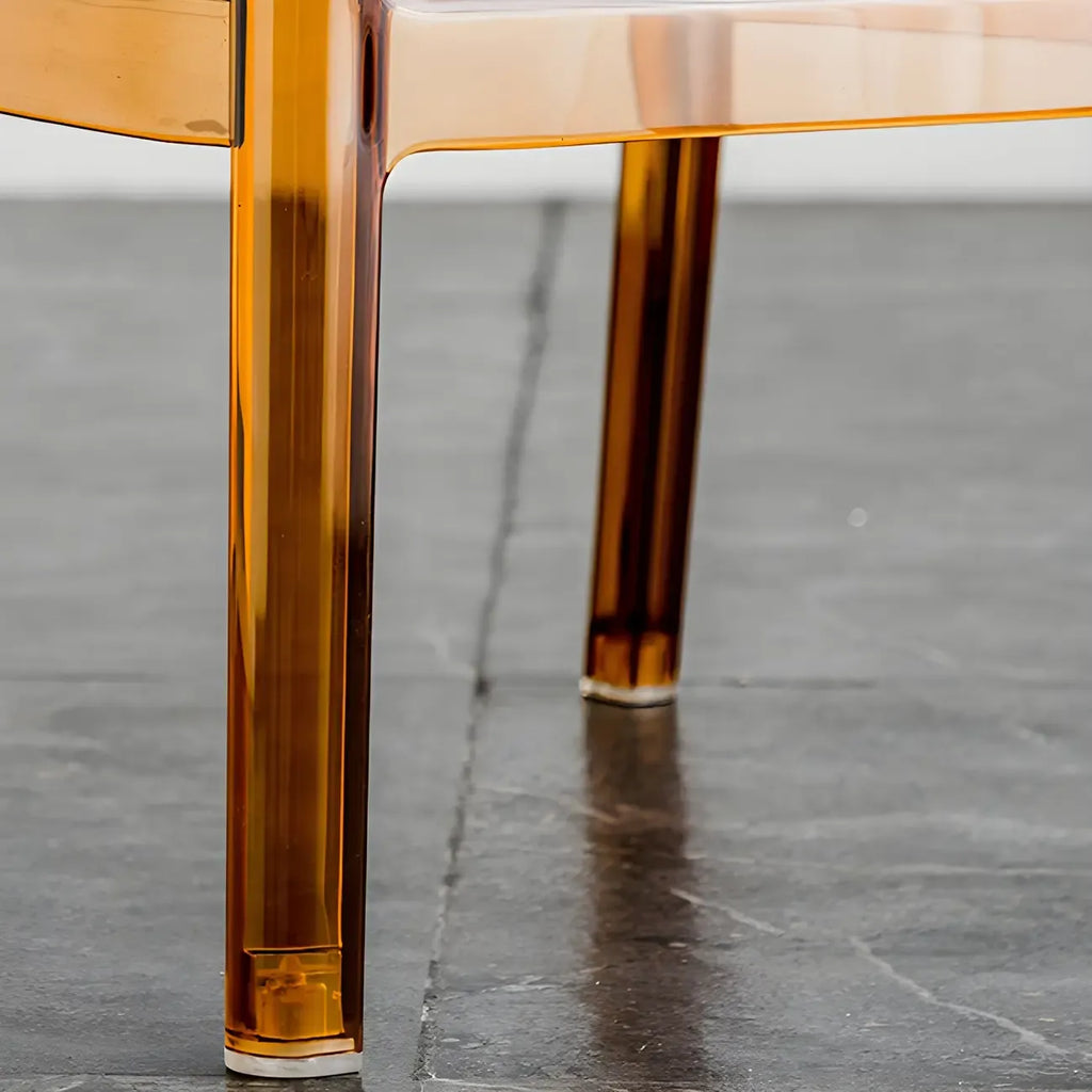 Modern Acrylic Transparent Chic Rectangle Durable Bar Stool