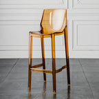 Modern Acrylic Transparent Chic Rectangle Durable Bar Stool