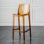 Modern Acrylic Transparent Chic Rectangle Durable Bar Stool