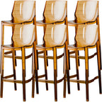Modern Acrylic Transparent Chic Rectangle Durable Bar Stool
