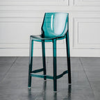 Modern Acrylic Transparent Chic Rectangle Durable Bar Stool