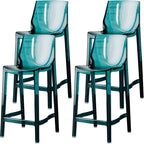 Modern Acrylic Transparent Chic Rectangle Durable Bar Stool