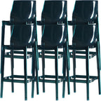 Modern Acrylic Transparent Chic Rectangle Durable Bar Stool