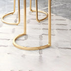 Modern Adjustable Bar Table with Wine Cabinet for Home