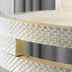 Artistic Modern Gold Oval Pendant Light for Kitchen