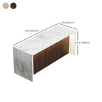 Modern LED White Marble Counter Height Bar Table