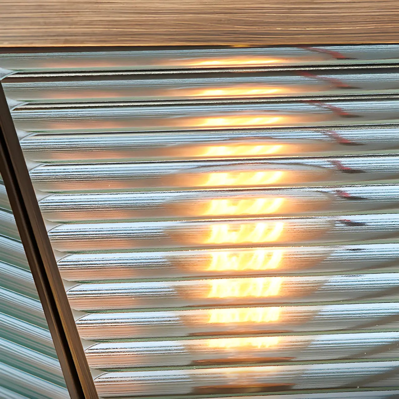 Bronze Solar Striped Reverse-Pyramid Outdoor Post Lights