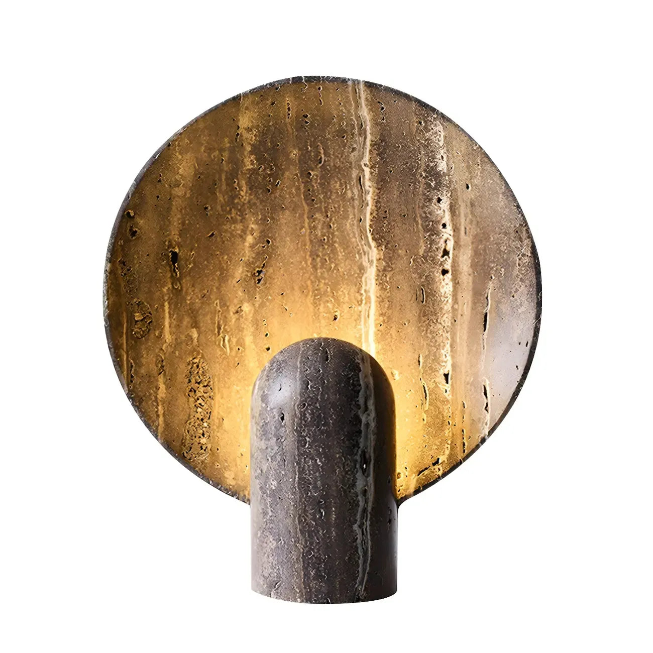 Modern Art Deco Stone Table Lamp for Bedroom