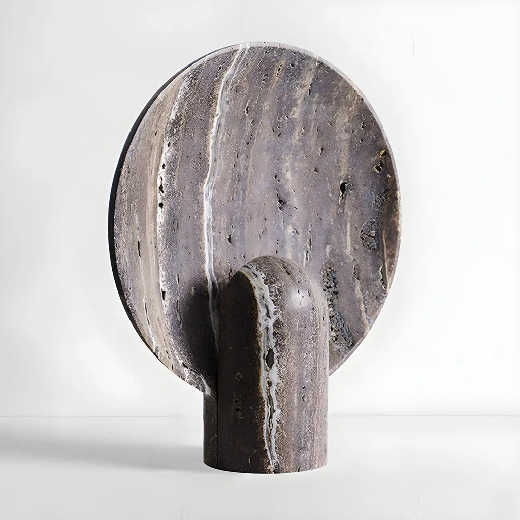 Modern Art Deco Stone Table Lamp for Bedroom
