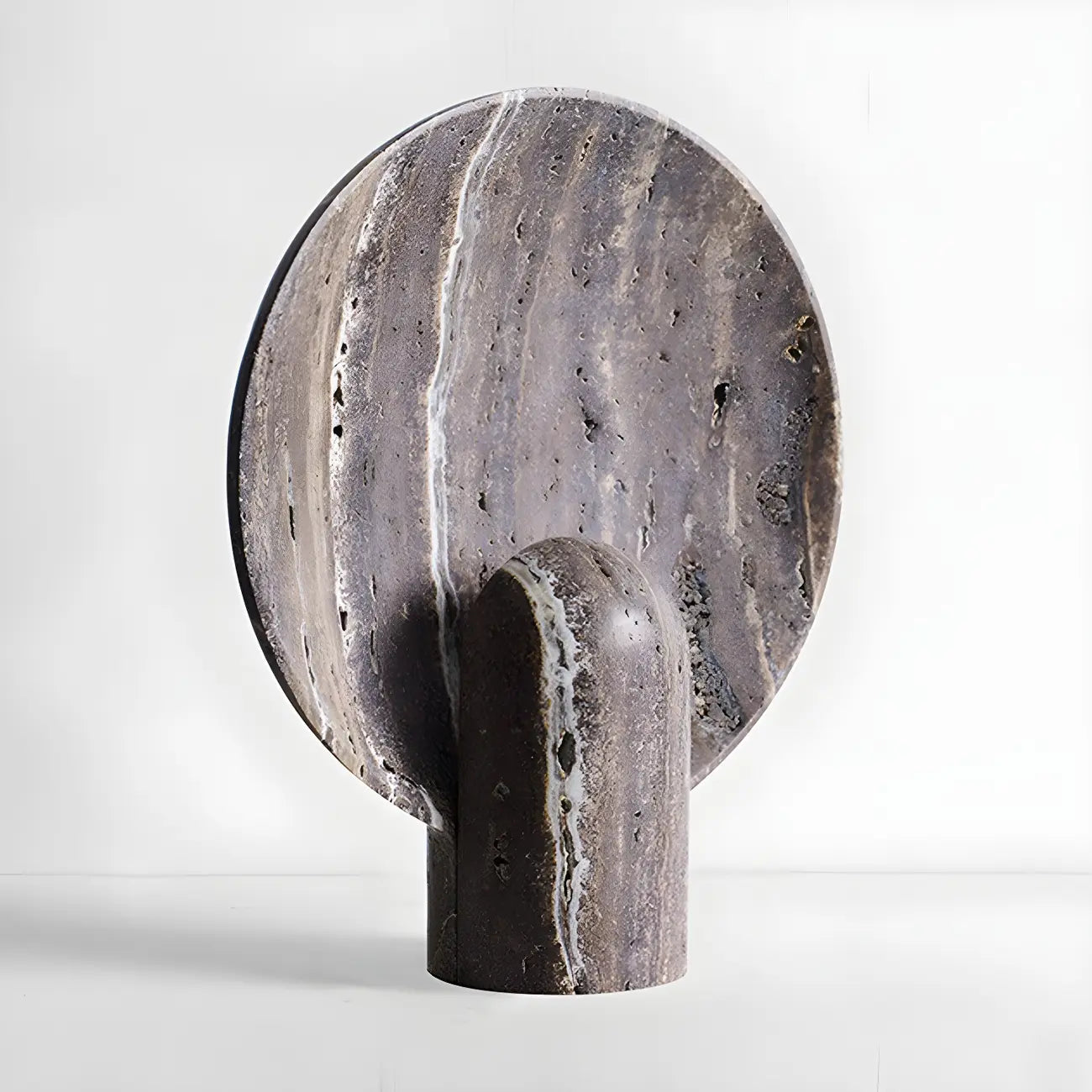 Modern Art Deco Stone Table Lamp for Bedroom