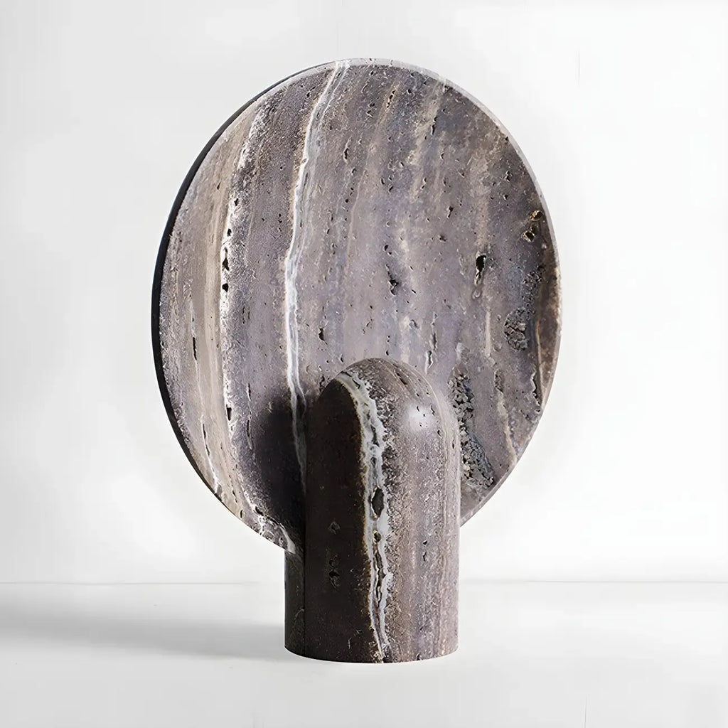 Modern Art Deco Stone Table Lamp for Bedroom