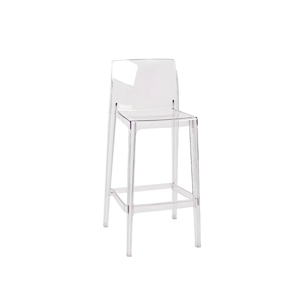 Modern Acrylic Transparent Stylish Rectangle Bar Stool