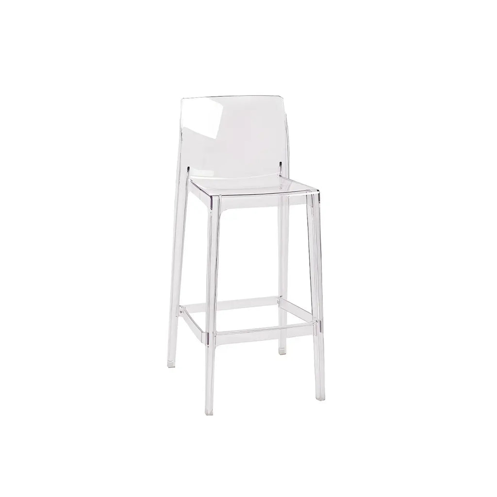 Modern Acrylic Transparent Stylish Rectangle Bar Stool