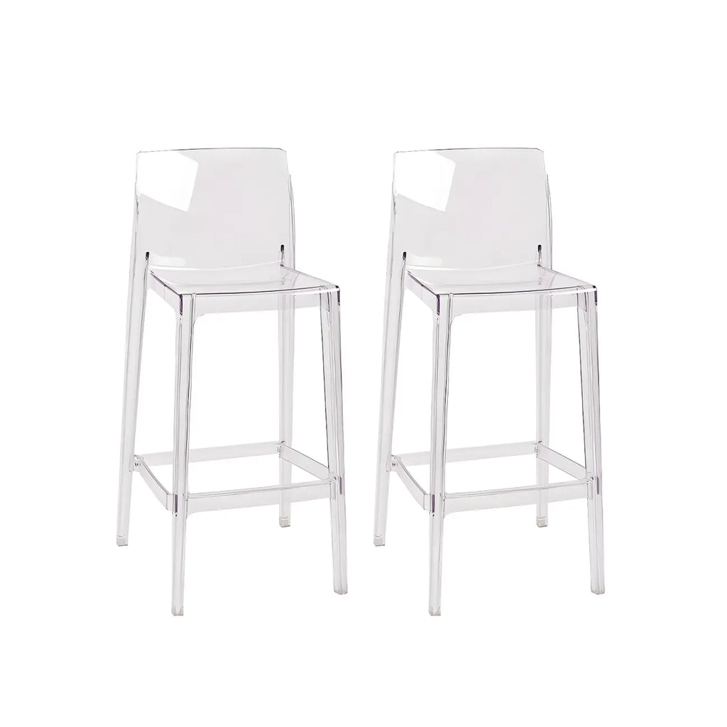 Modern Acrylic Transparent Stylish Rectangle Bar Stool