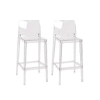 Modern Acrylic Transparent Stylish Rectangle Bar Stool