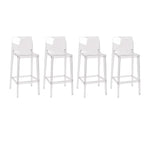 Modern Acrylic Transparent Stylish Rectangle Bar Stool