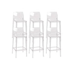 Modern Acrylic Transparent Stylish Rectangle Bar Stool