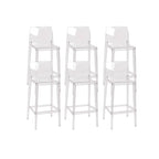 Modern Acrylic Transparent Stylish Rectangle Bar Stool