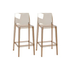Modern Acrylic Transparent Stylish Rectangle Bar Stool