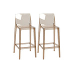 Modern Acrylic Transparent Stylish Rectangle Bar Stool
