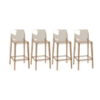 Modern Acrylic Transparent Stylish Rectangle Bar Stool