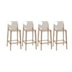 Modern Acrylic Transparent Stylish Rectangle Bar Stool