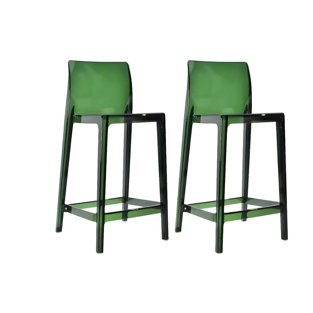 Modern Acrylic Transparent Stylish Rectangle Bar Stool